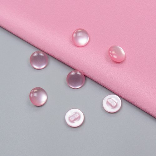 Пуговицы пластиковые, розовый, 13 мм (003700)