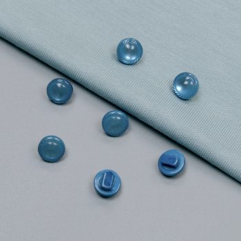 Пуговицы пластиковые, сине-бирюзовый, 10 мм (003705)
