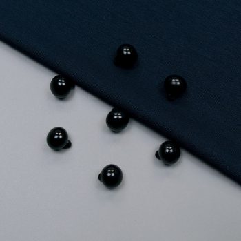 Пуговицы пластиковые, иссиня-черный, 13 мм (006240)