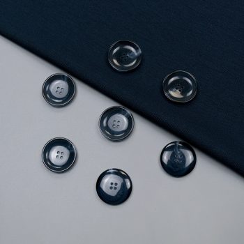 Пуговицы пластиковые, темно-синий, 23 мм (007344)
