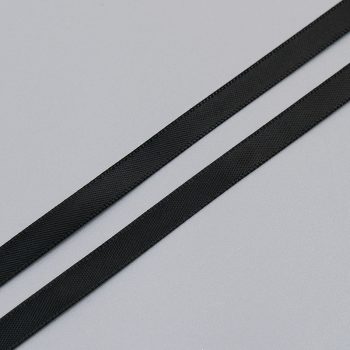 Лента атласная черная, 6 мм ARTA-F (009955)