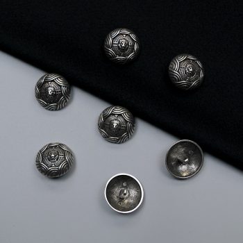 Пуговицы металлические, серебряный лев, 28 мм (014400)