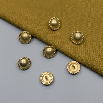 Пуговицы металлические, золото в абажуре, 15 мм (014436)