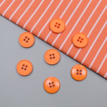 Пуговицы пластиковые, матовый оранж, 20 мм (014444)