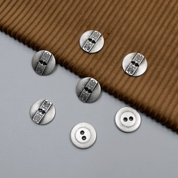 Пуговицы металлические, никель этно - антик, 22 мм (014449)