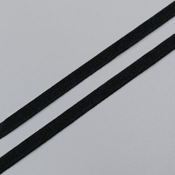 Резинка бельевая 6 мм, черный, 647/6 (Lauma) (014461)