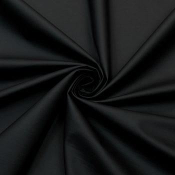 Трикотаж шерстяной двухсторонний с покрытием, матовый черный (014502)
