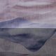 Жоржет вискозный крэш, акварельно-пурпурные волны (014512)