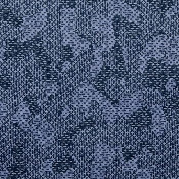 Трикотаж хлопковый набивной, сумрачно-голубой камуфляж (014526)