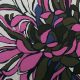 Поплин хлопковый, цветочные розово-карие абстракции (014528)