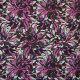 Поплин хлопковый, цветочные розово-карие абстракции (014528)