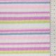 Трикотаж вязаный в полоску, розово-голубой на салатово-белом (014533)