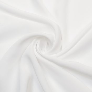 Креп вискозный плательный, молочно-белый (014557)