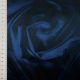 Кади костюмный, синие розы на черном (014579)