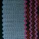 Трикотаж вязаный ажурный, разноцветный зигзаг (014587)