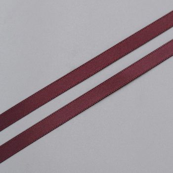 Лента атласная, бургунди - burgundy, 6 мм, Corseteria (014663)