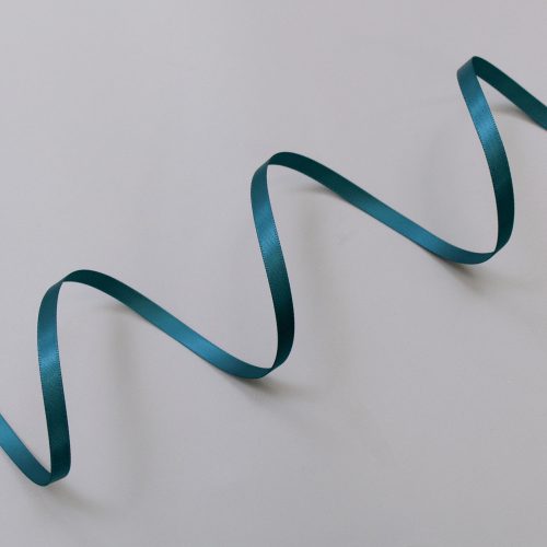 Лента атласная, 6 мм, teal (347) (014665)