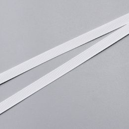 Репсовая лента полиэстер, 6 мм, white (029) (014657)