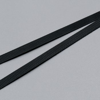 Репсовая лента полиэстер, 6 мм, black (030) (014658)