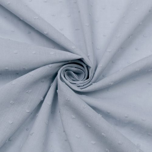 Батист хлопковый жаккард-плюмети, серо-голубой (014719)