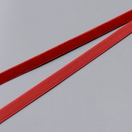 Бархатная лента полиэстер, 9 мм, red (235) (014766)