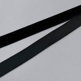 Бархатная лента полиэстер, 16 мм, black (030) (014769)