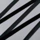 Бархатная лента полиэстер, 16 мм, black (030) (014769)