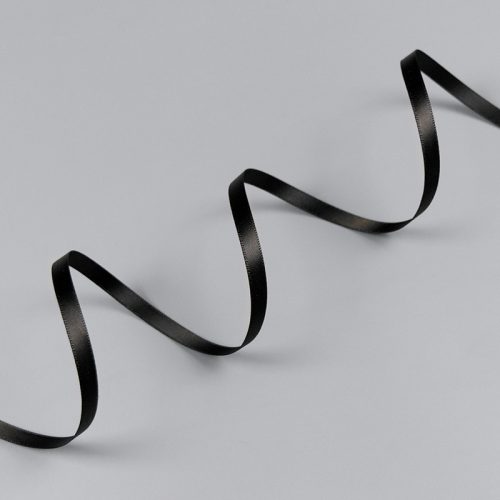 Лента атласная, 6 мм, licorice (860) (014669)