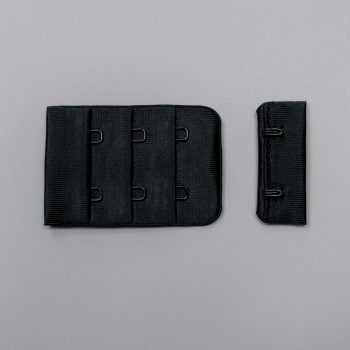 Застежка крючки и петли микрофибра, 38 мм, 3 ряда, черный, Corseteria (014832) Застежка крючки и петли микрофибра, 38 мм, 3 ряда, черный, Corseteria (014832)