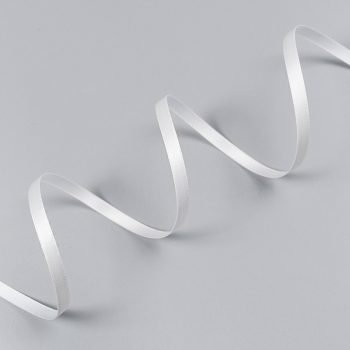 Лента атласная, теплый белый - off-white, 6 мм, Corseteria (014835)