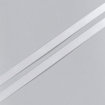 Лента атласная, св. серый - shell grey, 6 мм, Corseteria (014838)