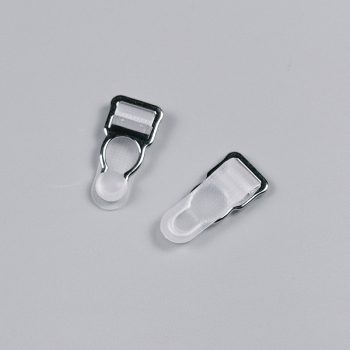 Застежка для чулок, суспендер, серебро, 10 мм, Corseteria (014840) Застежка для чулок, суспендер, серебро, 10 мм, Corseteria (014840)