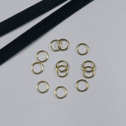 Кольцо металлическое, золото, 8 мм, Corseteria (014845)