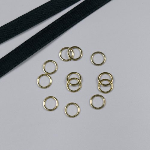 Кольцо металлическое, золото, 8 мм, Corseteria (014845)