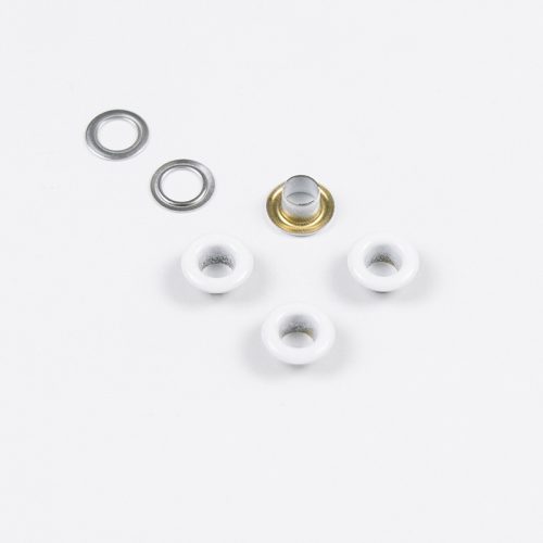 Люверсы Corseteria металлические, 5 мм, белые, 20 шт. (014855) Люверсы Corseteria металлические, 5 мм, белые, 20 шт. (014855)