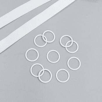 Кольцо металлическое, белый, 15 мм, Corseteria (014870) Кольцо металлическое, белый, 15 мм, Corseteria (014870)