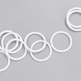 Кольцо металлическое, белый, 15 мм, Corseteria (014870)