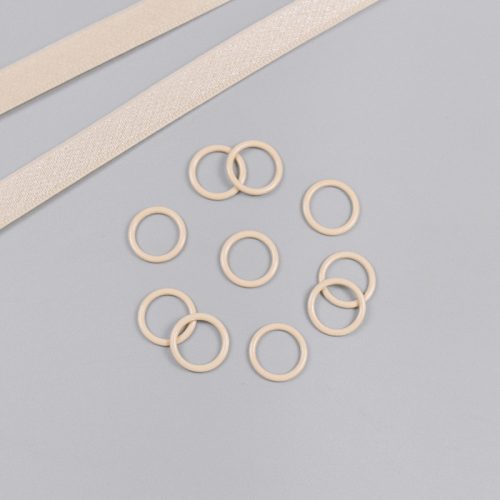 Кольцо металлическое, бежевый, 11 мм, Corseteria (014872)