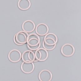 Кольцо металлическое, серебристый пион, 11 мм, Corseteria (014874)