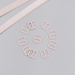 Регулятор металлический, серебристый пион, 10 мм, Corseteria (014875)