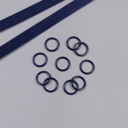 Кольцо металлическое, темно-синий, 11 мм, Corseteria (014876)