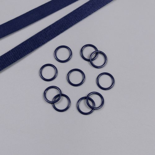 Кольцо металлическое, темно-синий, 11 мм, Corseteria (014876)