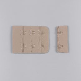 Застежка крючки и петли, 38 мм, 3 ряда, кофе с молоком, Corseteria (014881)