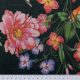 Батист хлопковый, яркие цветы на черном (014896)