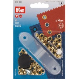 Блочки (люверсы) для ремня, золотые (d=4мм), PRYM 542401 (000149) Блочки (люверсы) для ремня, золотые (d=4мм), PRYM 542401 (000149)