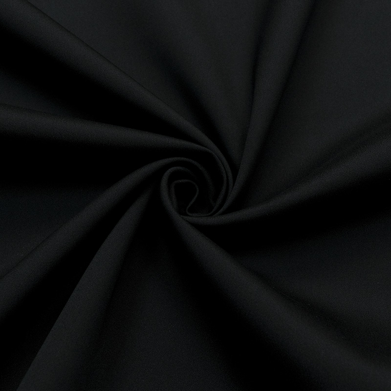 Габардин с шелком, именной, цвет черный (011794)