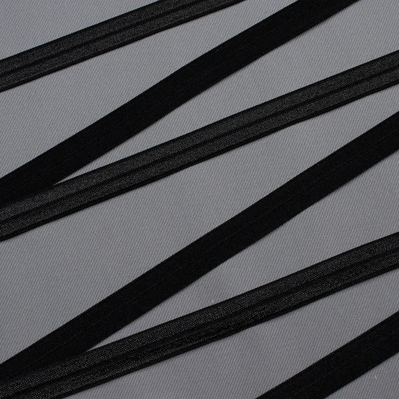 Резинка окантовочная, 15 мм, черный (Китай) (009797)