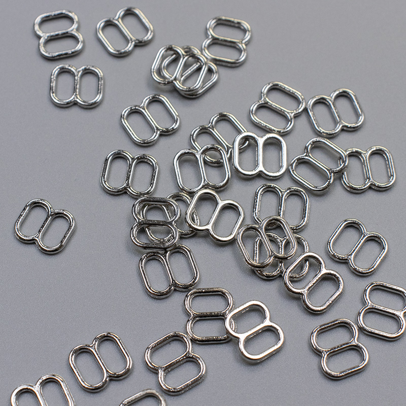 Регулятор металлический для бюстгальтера, никель, 6 мм (011901)