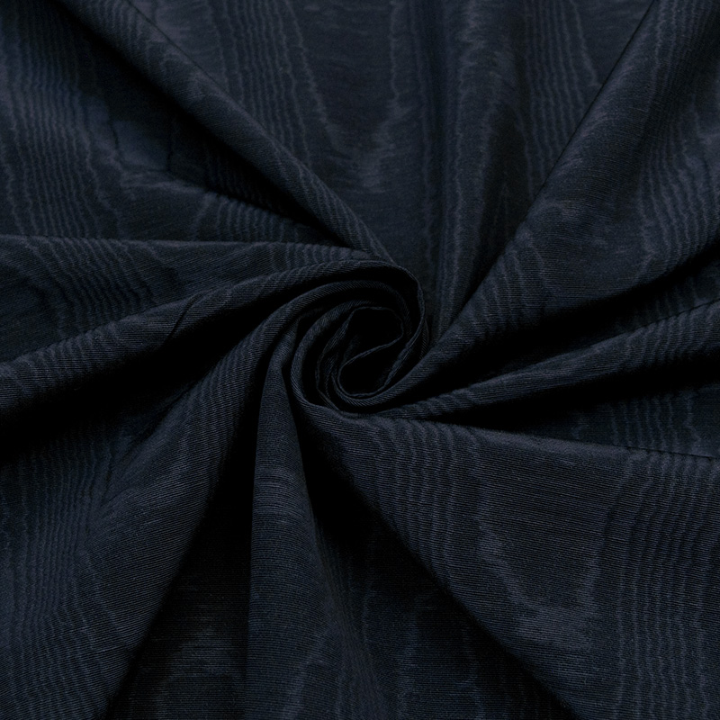 Хлопок муар курточный, темно-синее отражение (012353)