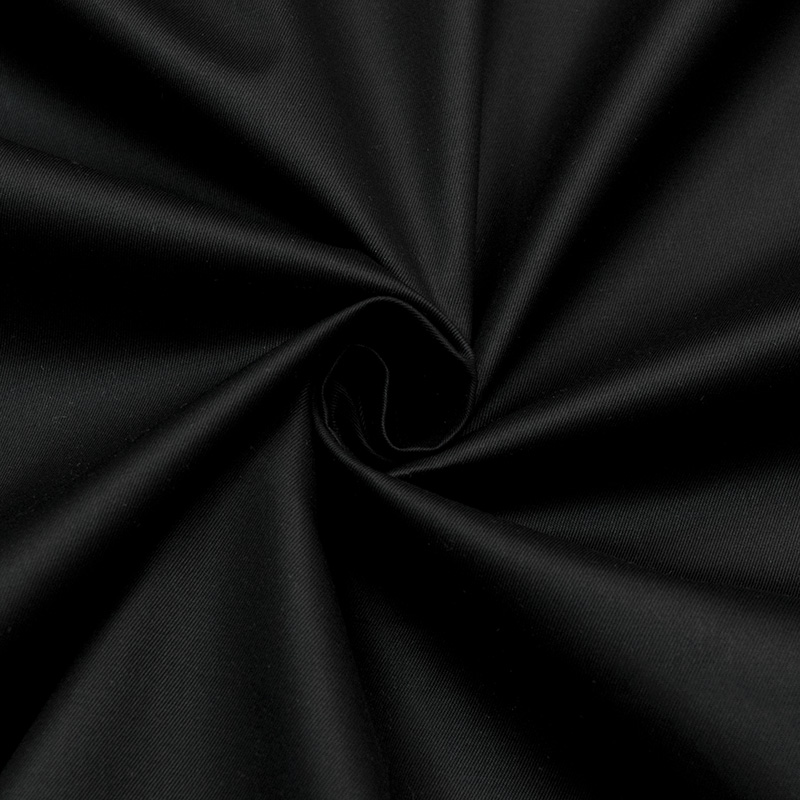 Сатин хлопковый на тренч, цвет черный (012616)